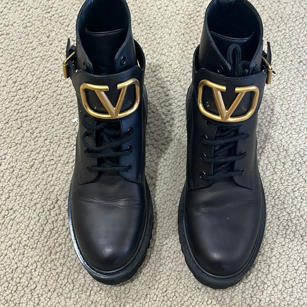 Valentino combat boot